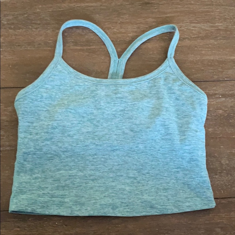 Beyond yoga half top with built in bra